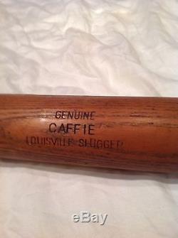 Vintage baseball bat Joe Caffie Cleveland Indians and Buckeyes Negro league