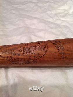 Vintage baseball bat Joe Caffie Cleveland Indians and Buckeyes Negro league