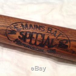 Vintage baseball bat Mains Oil-Tempered