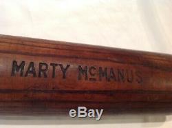 Vintage baseball bat Marty McManus