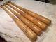 Vintage Baseball Bat Mickey Mantle Set Of 4