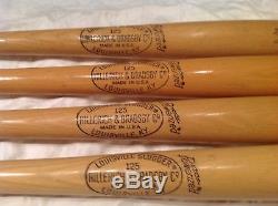 Vintage baseball bat Mickey Mantle set of 4