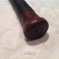 Vintage baseball bat Reach Burley decal