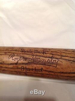 Vintage baseball bat Rogers Hornsby
