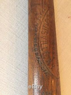 Vintage baseball bat Travis Jackson NY Giants HOF bone rubbed Hillerich Bradsby