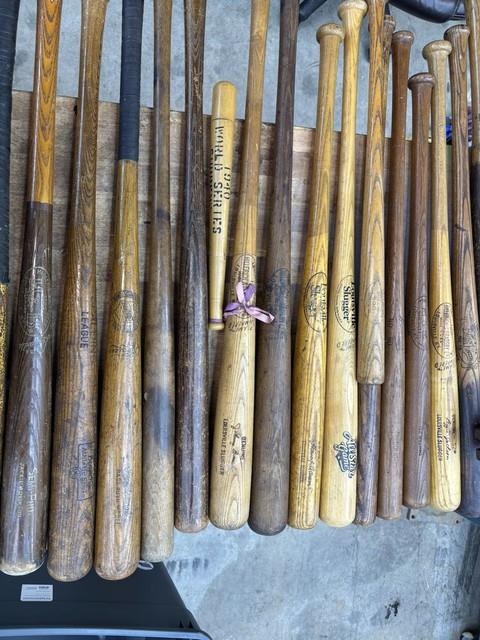 Vintage Baseball Bat Collection Lot