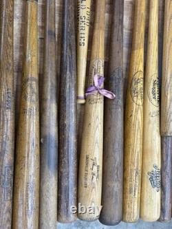 Vintage baseball bat collection Lot