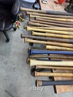 Vintage baseball bat collection Lot