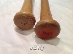 Vintage baseball bat set of 2 Mickey Mantle Roger Maris