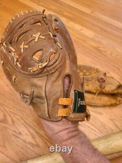 Vintage baseball gloves lot and bats