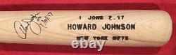 Vintage c. 1990 Howard Johnson New York Mets Signed Game Used Baseball Bat Early