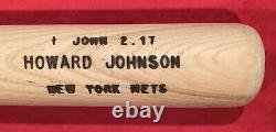 Vintage c. 1990 Howard Johnson New York Mets Signed Game Used Baseball Bat Early