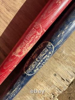 Vintage wooden baseball bats Hillerich and Bradsby kentucky