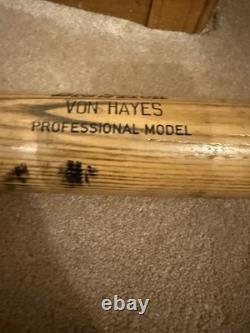 Von Hayes Game Used Bat Phillies/indians Vintage Very Rare Not Cracked