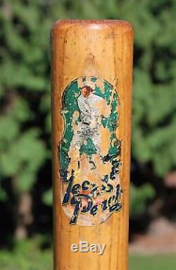 Vtg 1915 Ty Cobb 40 Tc Louisville Slugger Hillerich & Bradsby Baseball Decal Bat