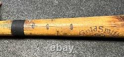 Vtg 1920 30s Goldsmith Model No. 29 Chevrolet Junior League Baseball Bat 34