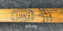 Vtg 1920s 30s Banner Peerless Sporting Goods NY Player Model GG Baseball Bat 34