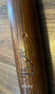 Vtg 1920s Peters Weather-Bird Shoes Advertising Baseball Bat 34 Soft-Ball Bat