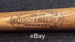 Vtg 1930-40 Joe Cronin Louisville Slugger 125 JC Hillerich Bradsby Baseball Bat