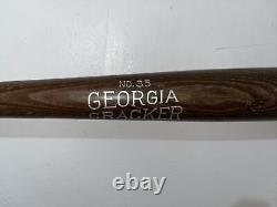 Vtg 1930s 40s Hanna Mfg Athens Georgia Cracker No 35 Baseball Bat Brown See Note