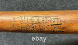 Vtg 1930s 40s Hoge Lumber Co Sluggers Pride M-102 Wood Baseball Bat Knoxville OH