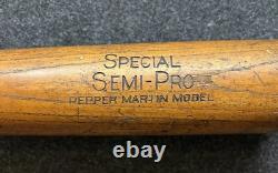 Vtg 1930s 40s Pepper Martin Marathon Model 4359 Baseball Bat 34 Knobless Knob Vtg 1930s 40s Pepper Martin Marathon Model 4359 Baseball Bat 34 Knobless Knob