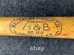 Vtg 1930s 40s Rogers Rajah Hornsby Hillerich & Bradsby H&B Baseball Bat 35 HOF