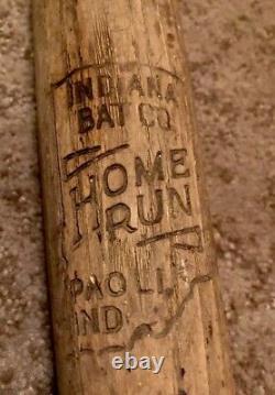 Vtg 1930s Indiana Bat Co Home Run Model Baseball Bat 33 Uncracked Paoli Indiana