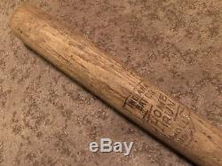 Vtg 1930s Indiana Bat Co Home Run Wood Baseball Bat 33 Uncracked Paoli Indiana