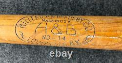 Vtg 1930s Rogers Rajah Hornsby Hillerich & Bradsby H&B Baseball Bat 35 HOF