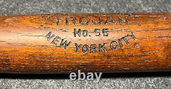 Vtg 1930s Trojan Sporting Goods New York City Model NO. 55 Baseball Bat 34