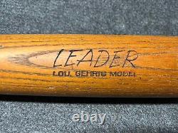 Vtg 1940s 50s Lou Gehrig Hillerich & Bradsby H&B No. 9 Baseball Bat 33 Yankees