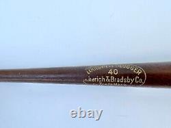 Vtg 1940s Tom Taylor Sporting Goods H&B Mini Louisville Slugger Baseball Bat