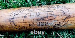 Vtg 1940s WWII USN Hillerich Bradsby 102 H&B Baseball Bat Softball 33 US NAVY