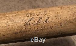 Vtg 1950's Leo Burke Game Used Louisville Slugger M148 Baseball Bat Rare MLB
