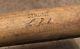 Vtg 1950's Leo Burke Game Used Louisville Slugger M148 Baseball Bat Rare Mlb
