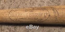 Vtg 1950's Leo Burke Game Used Louisville Slugger M148 Baseball Bat Rare MLB