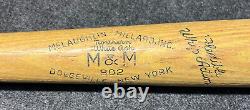 Vtg 1950s Del Crandall McLaughlin Millard M&M Baseball Bat 34 Milwaukee Braves