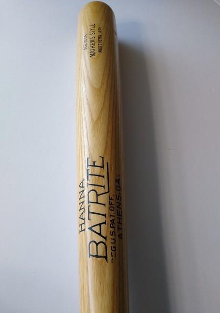 Vtg 1950s Ed Mathews Style No. Wta Hanna Batrite Baseball Bat