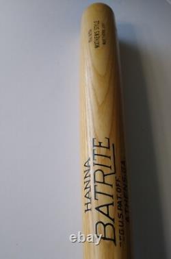 Vtg 1950s Ed Mathews Style No. WTA Hanna Batrite Baseball Bat