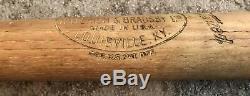 Vtg 1950s Experimental B249 Louisville Slugger Bulbous Handle Baseball Bat Rare