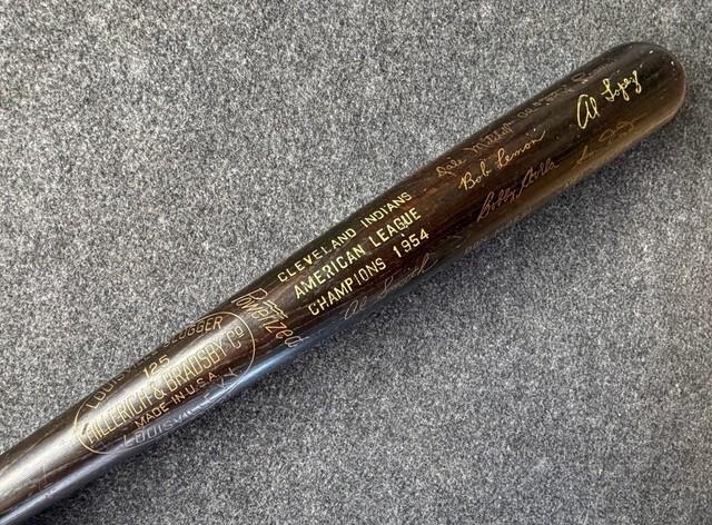 Vtg 1954 Cleveland Indians American League Champions World Series Baseball Bat