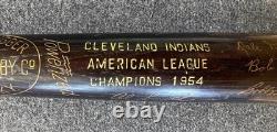 Vtg 1954 Cleveland Indians American League Champions World Series Baseball Bat
