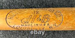 Vtg 1959-60 Joe Dimaggio Hillerich & Bradsby J2 Decal Baseball Bat 31 Rare