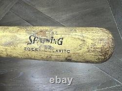 Vtg 1960s Rocky Colavito Baseball Bat 32 Indians Special Spalding 48-117 USA