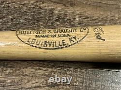 Vtg 1964-69 Pee-Wee Reese Louisville Slugger S2 Baseball Bat 34 Index Game Bat