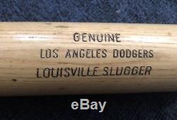 Vtg 1970s Los Angeles Dodgers Game Used K48 Louisville Slugger Baseball Bat 34