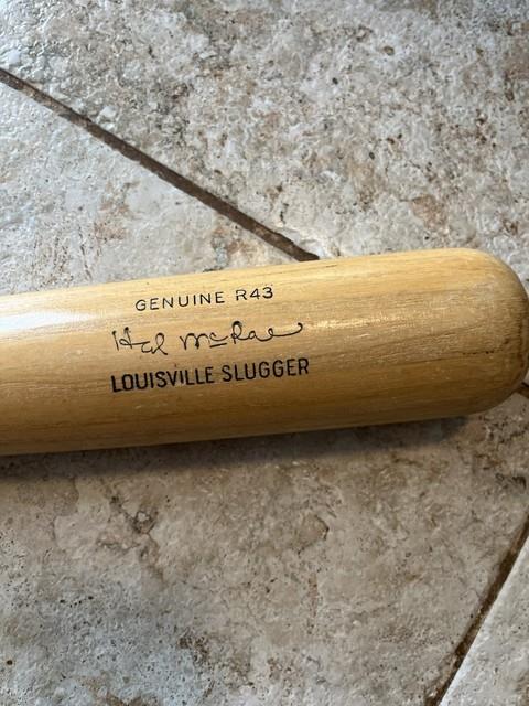 Vtg 1980's Hal Mcrae Genuine R43 Louisville Slugger Baseball Bat Kc Royals Nr