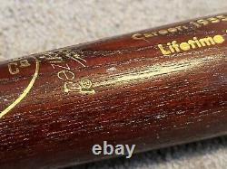 Vtg 1980s Roberto Clemente Louisville Slugger Baseball Bat Stat Bat Lifetime BA