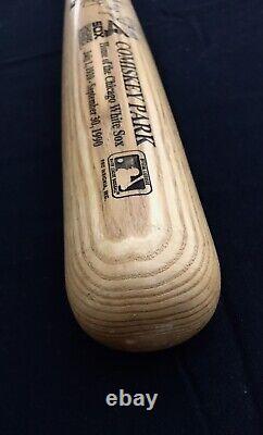 Vtg 1990 Carlton Fisk SIGNED Chicago White Sox Louisville Slugger Baseball Bat